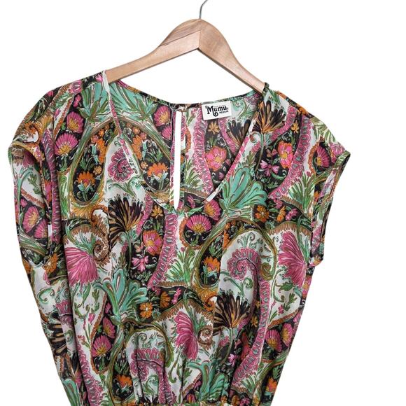 Show Me Your Mumu Rowdy Romper Paisley Womens M Boho Festival Fairly Forest - Picture 4 of 10